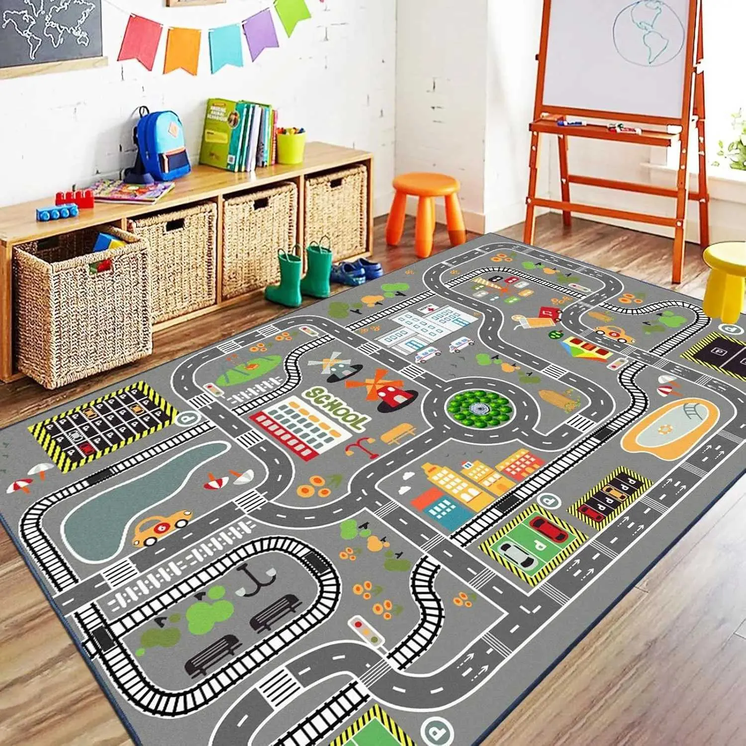 City Life Road Car Track Rug For Kids Play Rugs... From Tristessa98896 ...