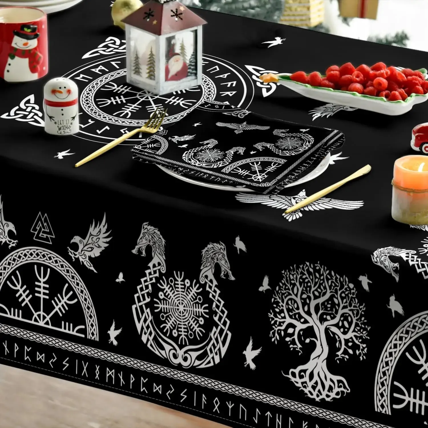 Casco De Cuervo Vikingo Negro De Asombro Rectángulo Impermeable Decoración  De La Fiesta Del Tablero Reutilizable Del Altar Del Altar De La Mesa  Decoración Del Tablero 250910 De 18,45 € | DHgate, image size:1500x1500