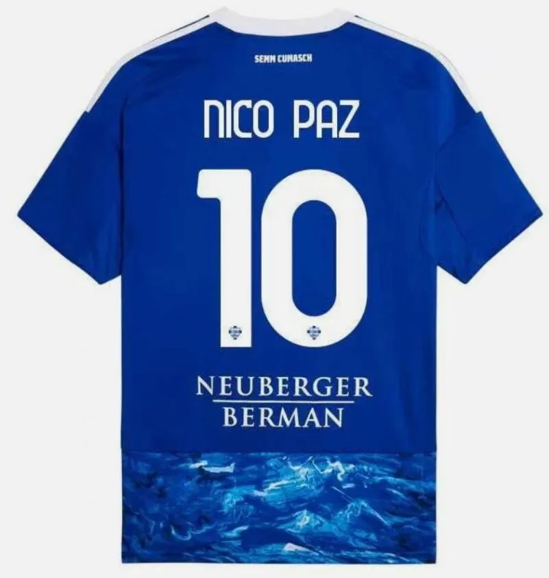 『新品』Como コモ Away ユニフォーム Nicolas Kuhn Como Soccer Jerseys 2025 2026 MORATA KUHN BATURINA From 12,4
