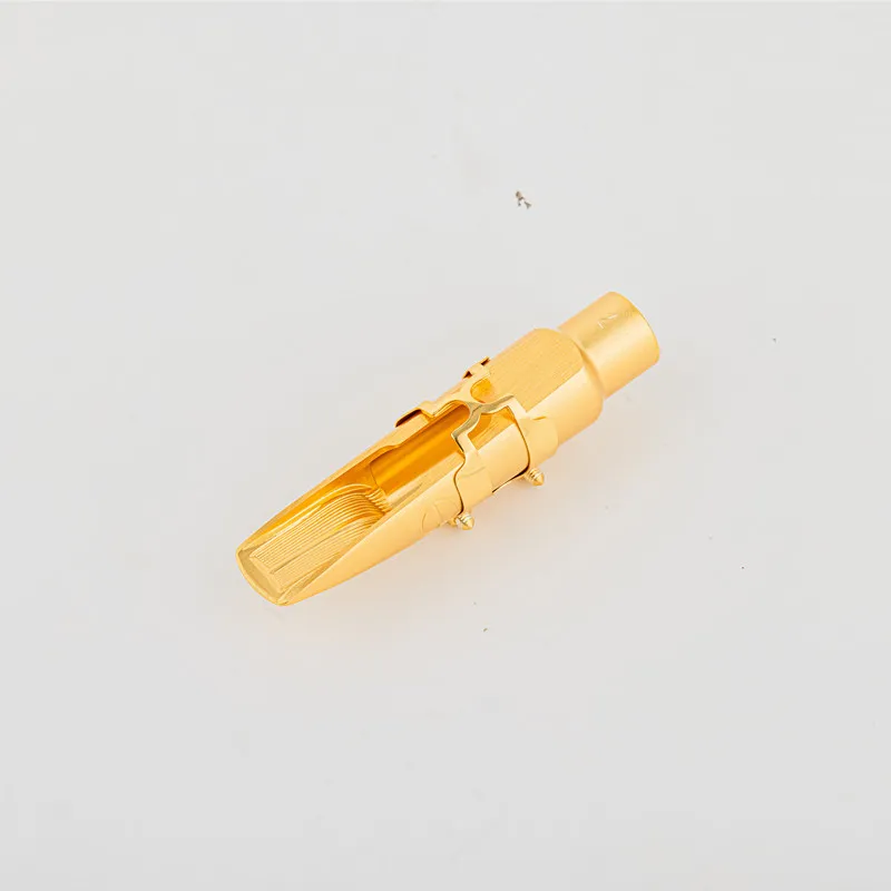Bocchino Per Sassofono Contralto In Ottone - Taglie 5/6/7/8 (disponibile Taglia 7), Colore Oro, Leggero, Migliora Qualità Del Suono