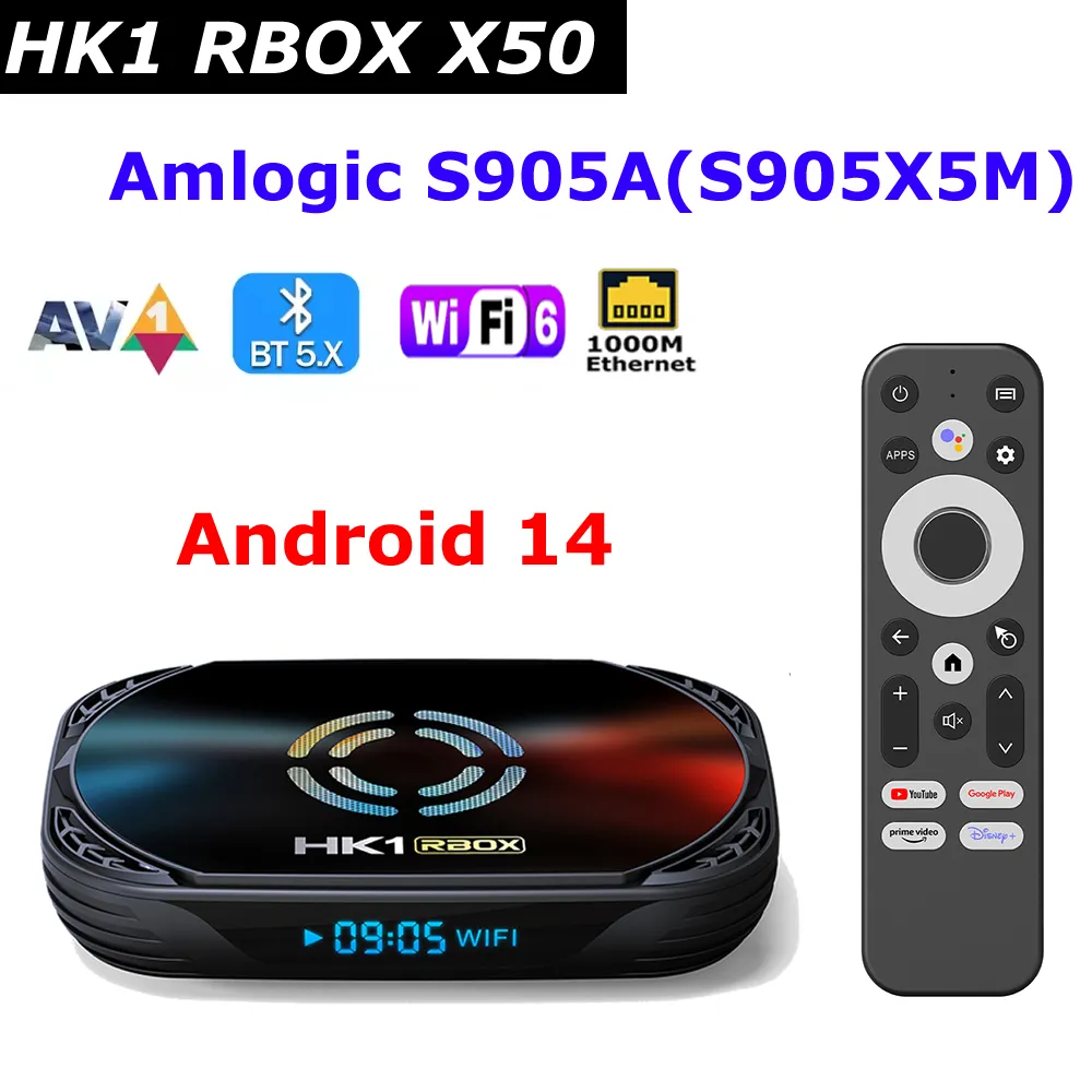 HK1 RBOX X50 Android 14 TV Box Amlogic S905X5M 4GB... From Ecsale007 ...