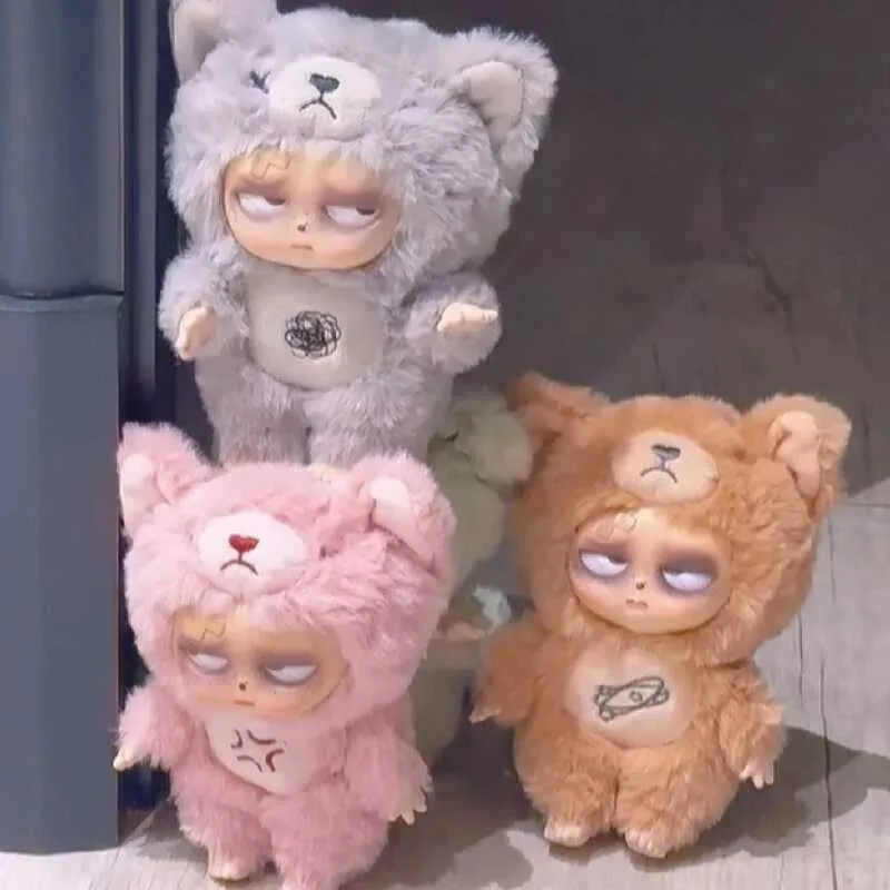 本物の眠れないグランピピ不眠症暴走赤ちゃんぬいぐるみ盲目の箱の装飾