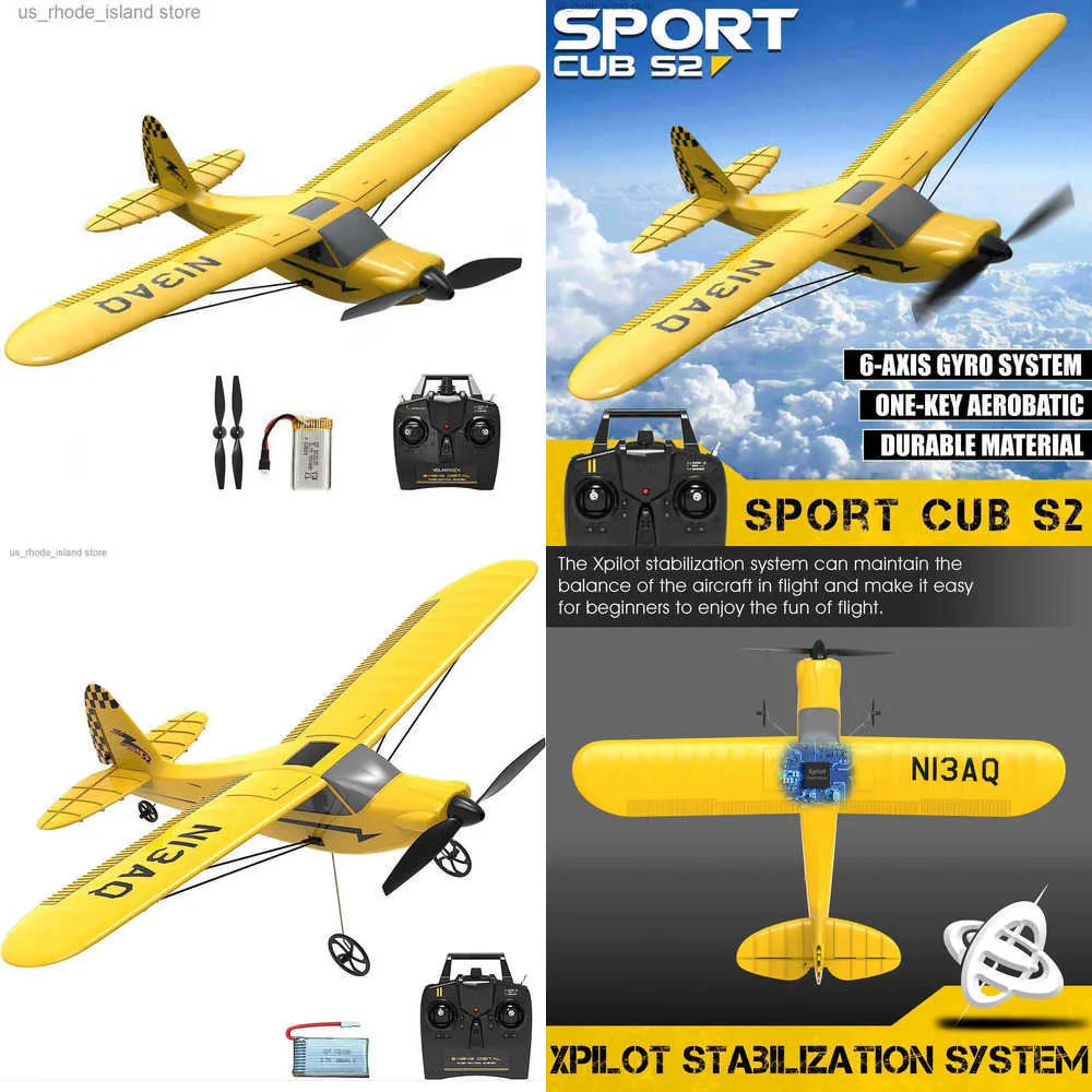 Sport Cub S2 RC Airplane, 24G 3CH Remote Control Plane, 400mm Wingspan ...