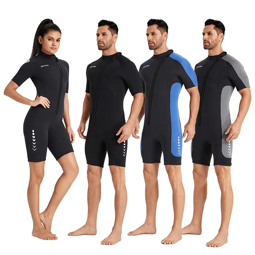 Wetsuits 3mm Neopren Kısa Kollu Sörf Mayo Erkekler Yi TL3