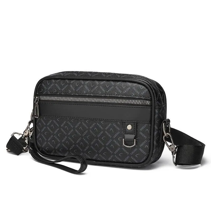 11% OFF Business Men's Premium PU Leather Shoulder Bag – Multi‑Functional Clutch with Waist Strap