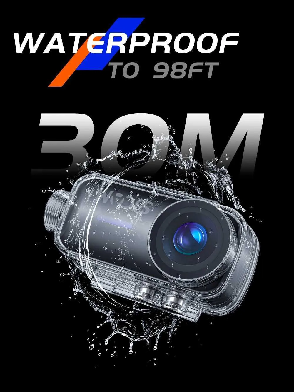 4k Action Camera for Bike, Motorcycle, and Road Sports - Integrated ...