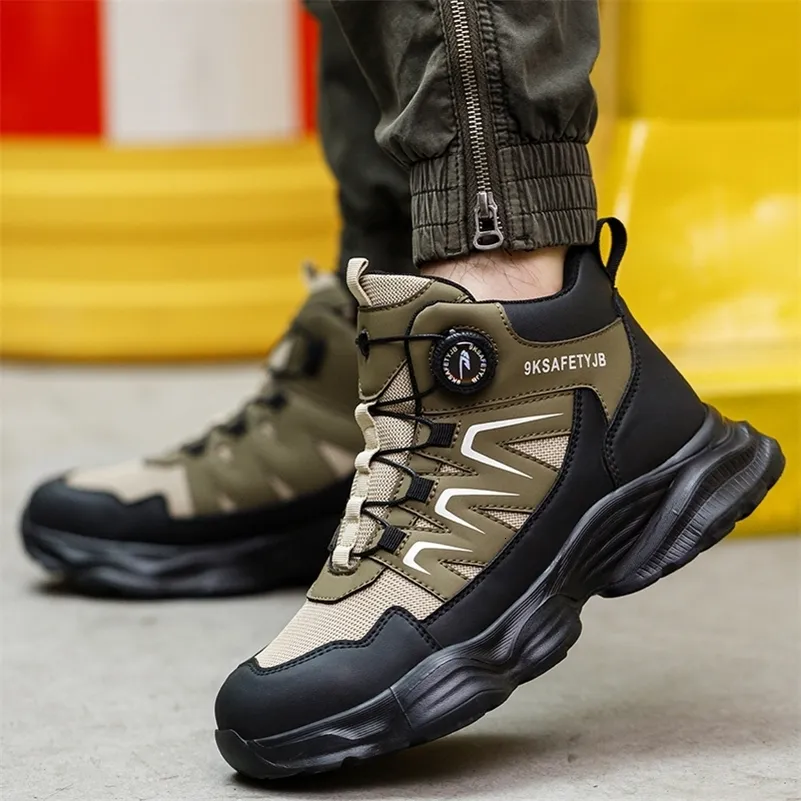 KTDYG Scarpe Antinfortunistiche Uomo Invernali Scarpe Da Lavoro Donna Impermeabili Caldi Con Puntale In Acciaio Stivali Di Sicurezza, Blu, EU 37 - Foto 4