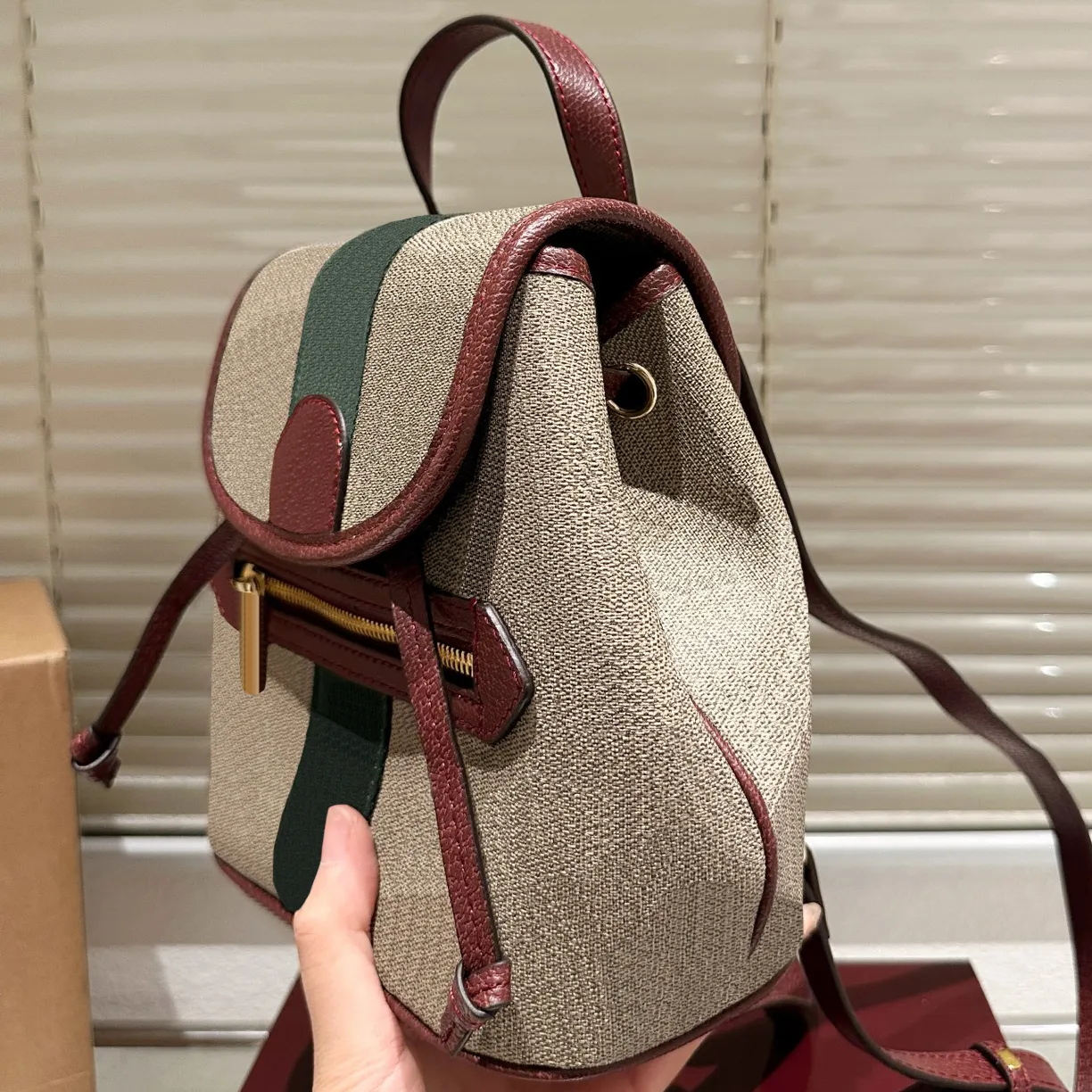 backpack drawstring leather Los Angeles Apparel Woodland Camo Little America Series-Royal Blue Avoid prolonged exposure leather、 Color:Dark Silver