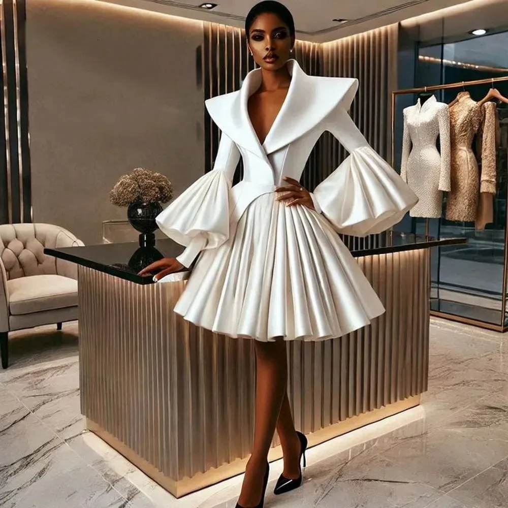 flared blazer dress Tailored Collarless Blazer Dress main image 1