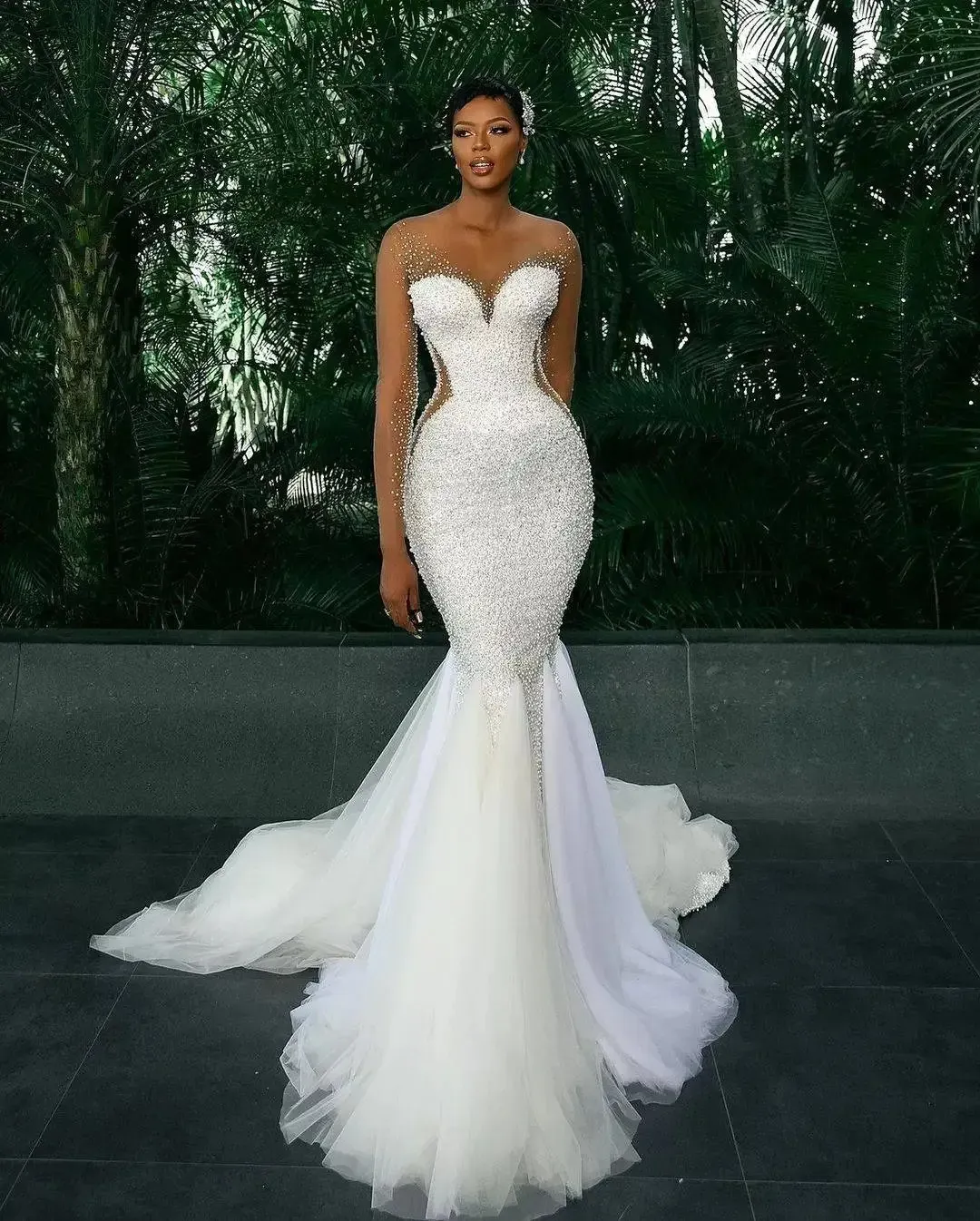 white christmas dresses Lace Corset Mermaid Bridal Gown by Ladivine WL031 main image 1