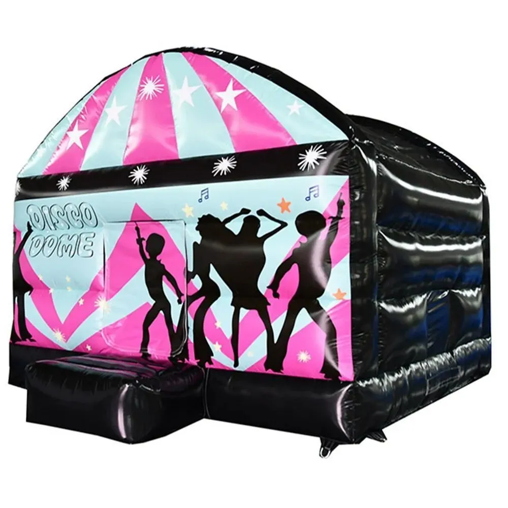 Commercial Trampolines Inflatable Disco Bouncy Jumper Black Bounce ...