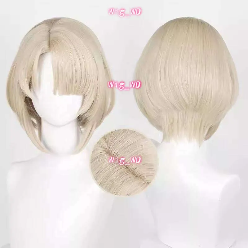 Parrucca Bionda Ondulata Con Radici Scure: Capelli Sintetici - Foto 9