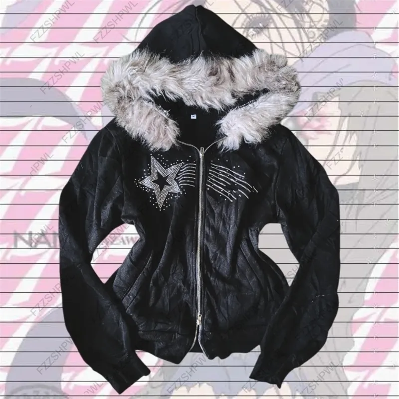 Y2k Black Streetwear Hoodie For Women Retro 2000s From 27,62