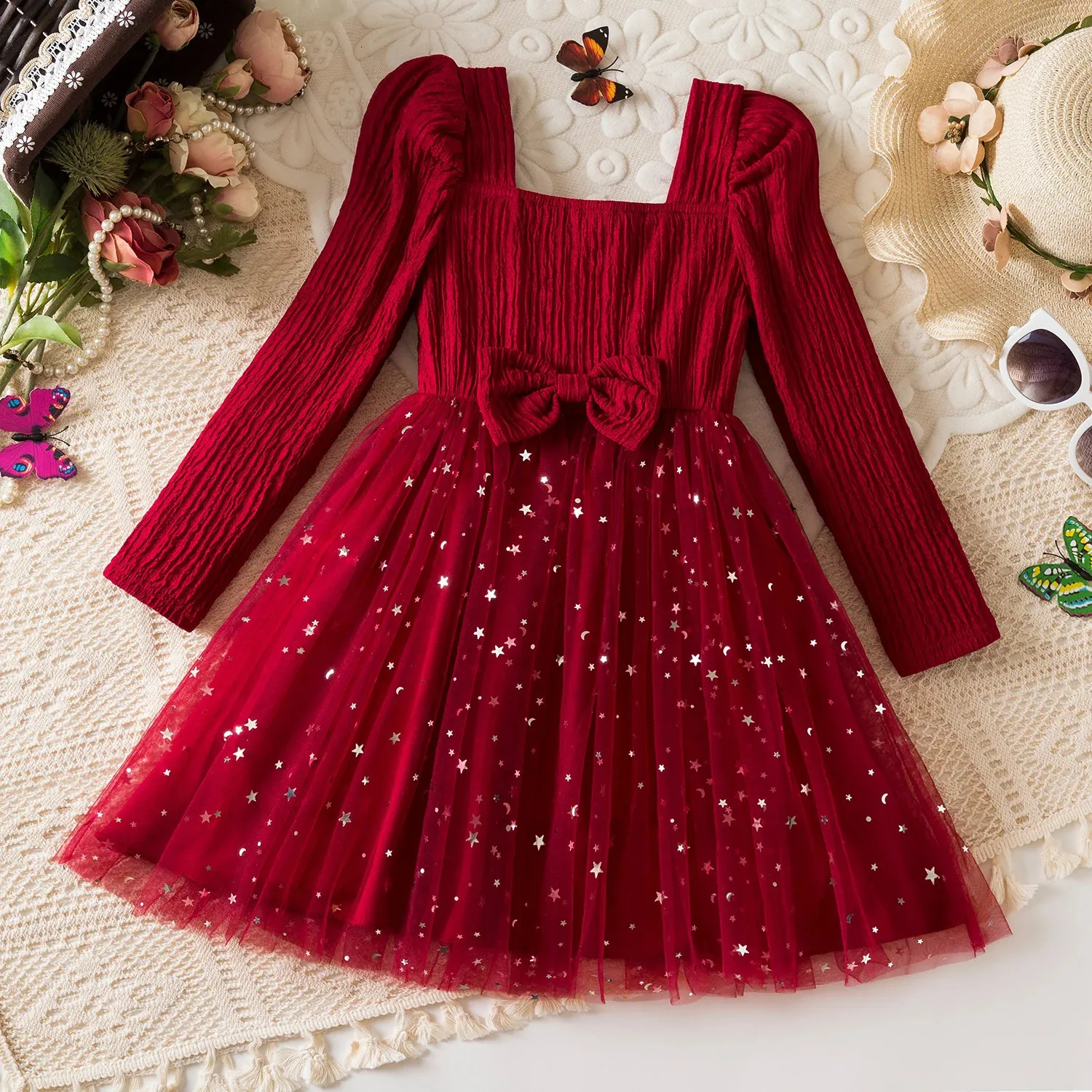 red satin midi dress Women's Plus Size Amelie Satin Midi Dress - Red main image 1