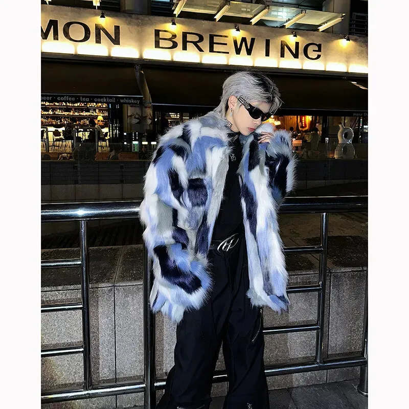 Shaggy Parka Jacket Hip Hop Men's Winter Faux Fur Coat – Hip Hop