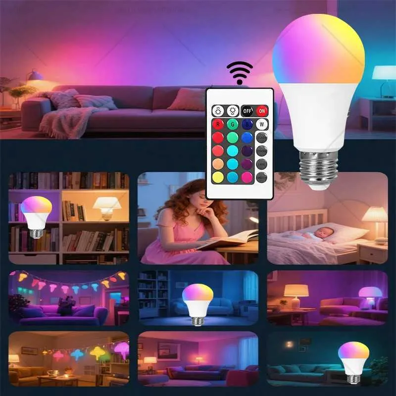 Ir Color Changing Remote Control C2509171 E27 RGB LED Light Bulbs Changing... From Tarala63415, $8.54 ...