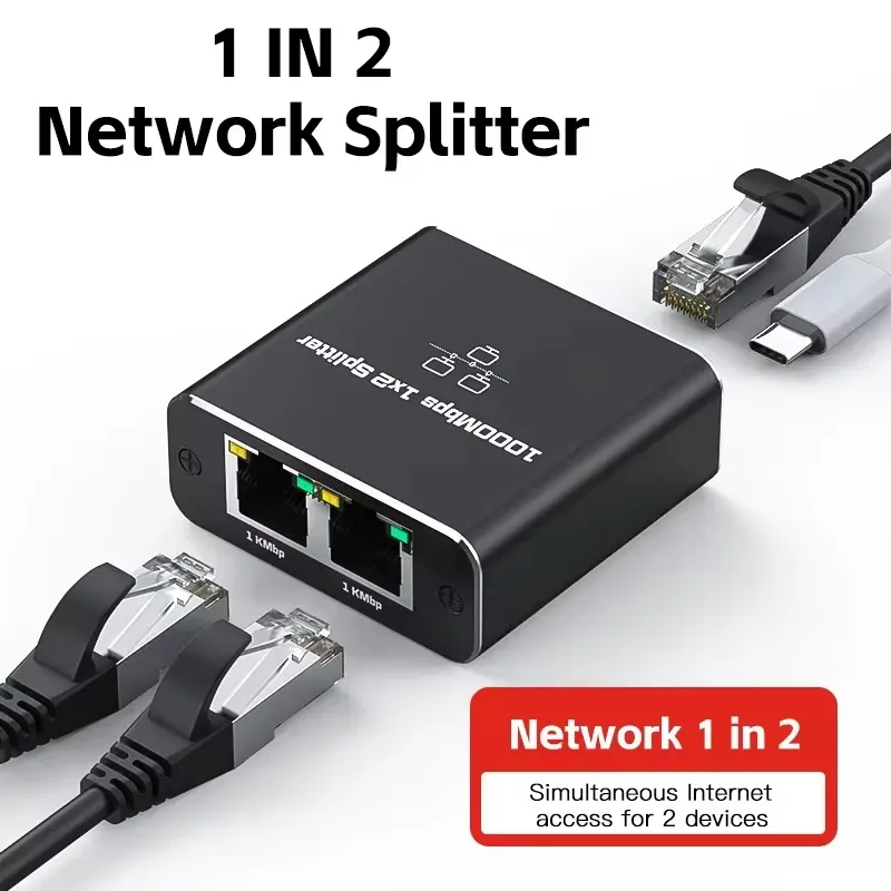 RJ45 Gigabit Ethernet Splitters 1000Mbps LAN... From Doonjiey99, $2.52 ...