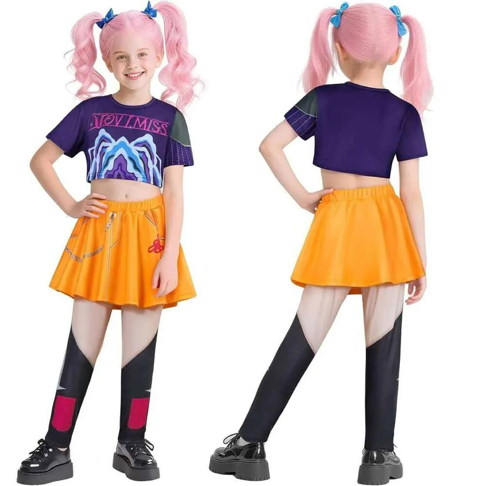 Disfraz K-Pop D-emon Rumi Mira Zoey Para Niños – Conjunto Completo De Ídolo, Incluye Top, Pantalones Y Accesorios, Ideal Para Carnaval Y Cosplay
