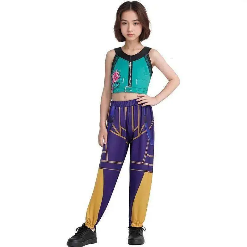 Déguisement Huntrix Kpop Demon Hunters - Tenue en or noir pour enfant Déguisement Huntrix Kpop Demon Hunters - Tenue en or noir pour enfant