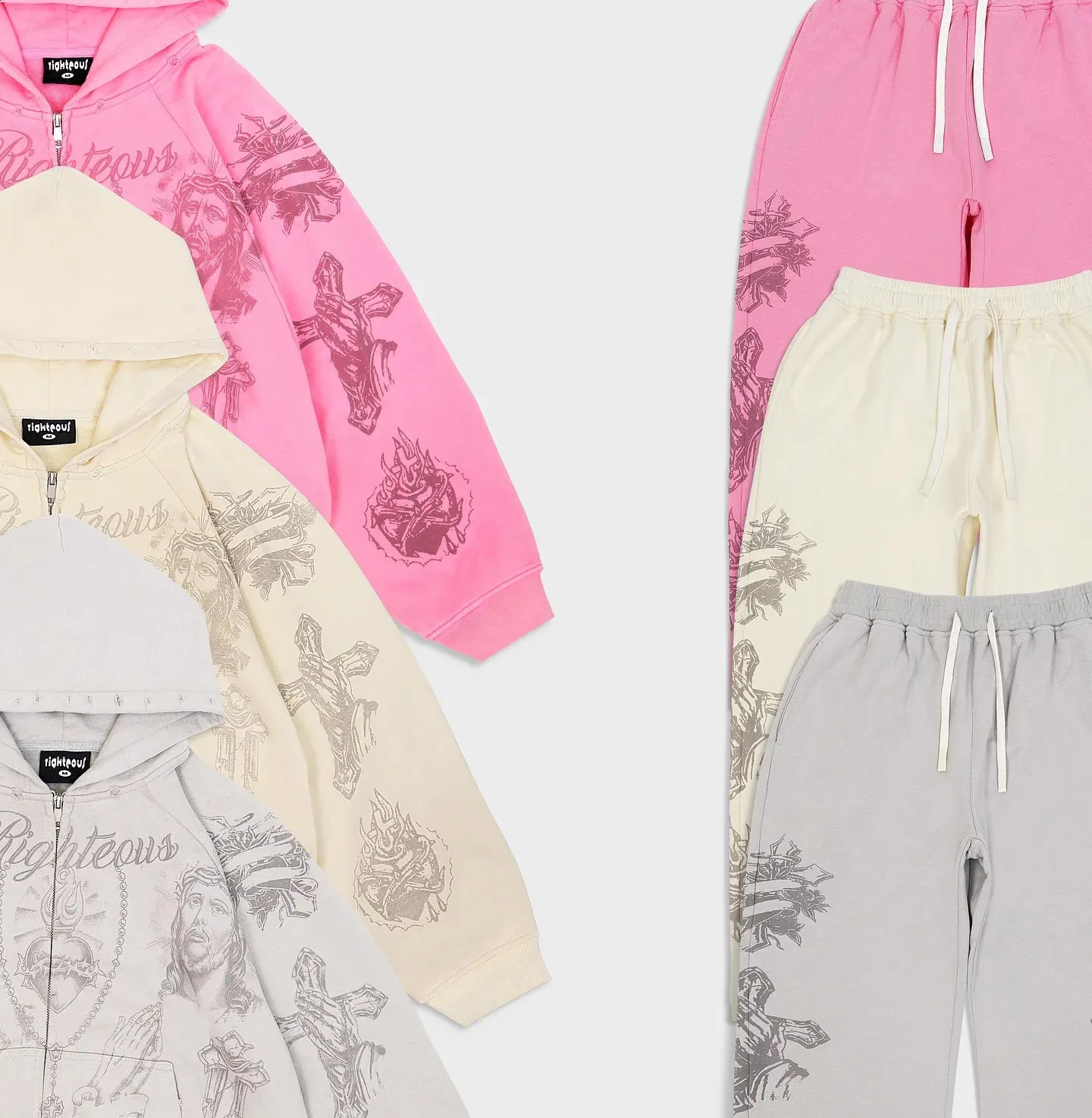 Y2K Cropped Zip Up Hoodie Tracksuit Set | DHgate