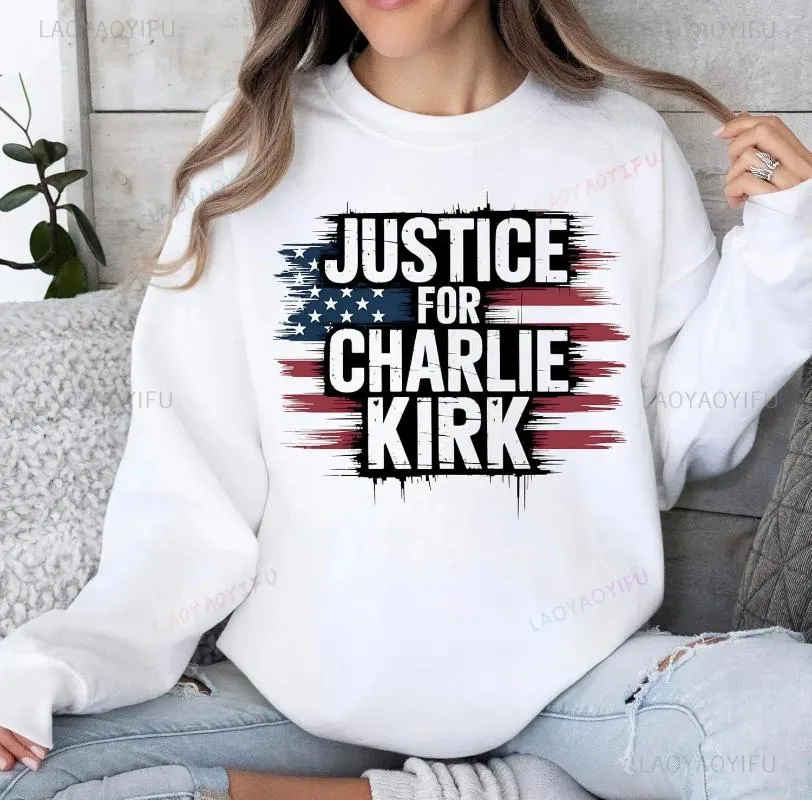 Men's Hoodies Charlie Kirk Hoodie Tribute Patriotic Cotton Graphic Comfortable Unisex Vintage Casual Streetwear Autumn And Winter Pullover