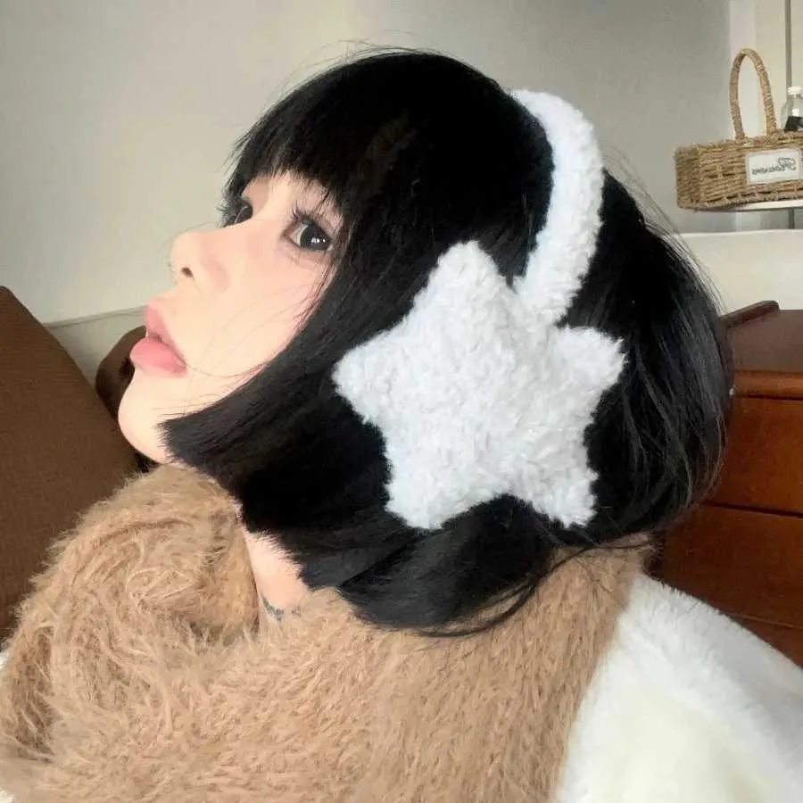 Cycling AccessoriesXJ250918 Y2K Star Plush Earmuffs  From