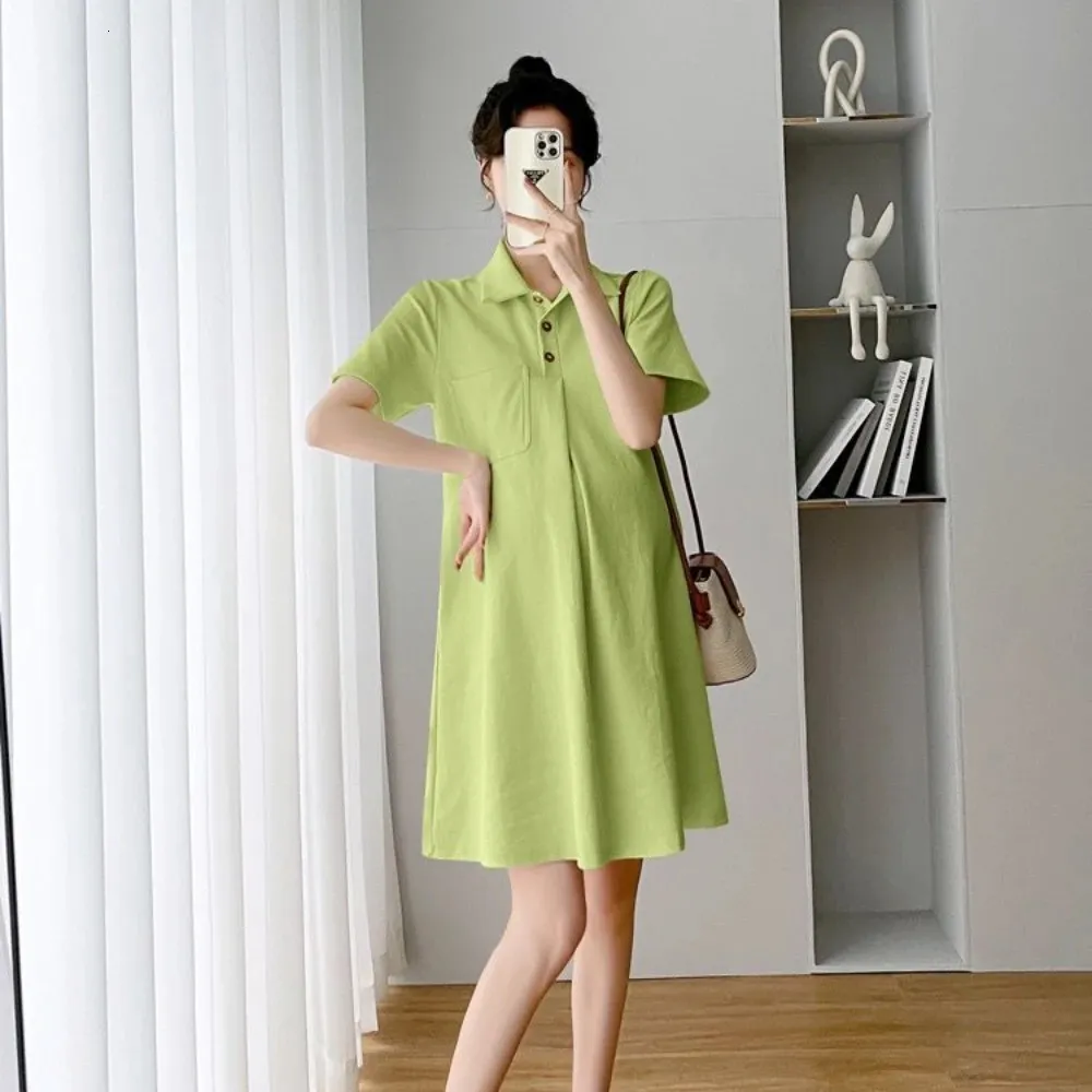 a line dress for pregnant women Maternity A-Line Women, Loose and Slimming Fit, Oversized Comfort, Age-Reducing Style Green Mermaid Elastic Satin $150-$200 Size:US size 4 line silhouette ensures that