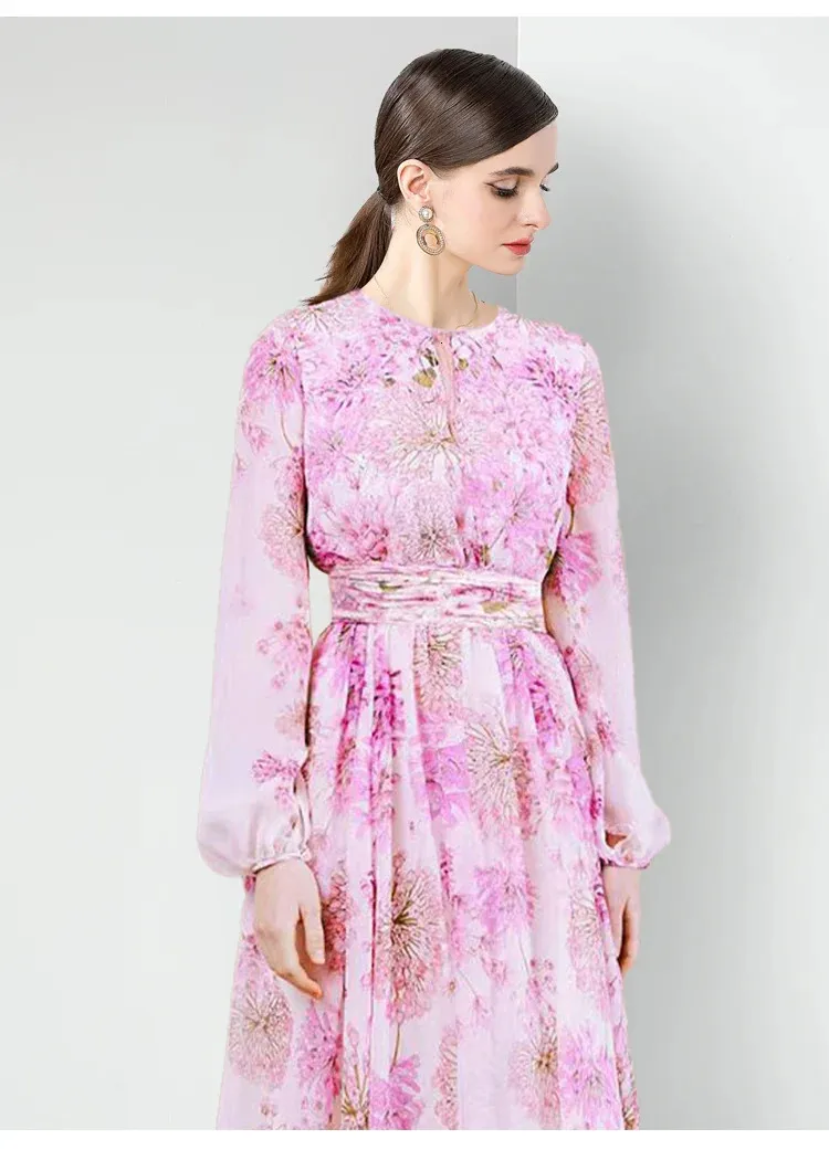 pink long sleeve swing dress This Is It Pink Swing Dress, Small - The Mint Julep Boutique