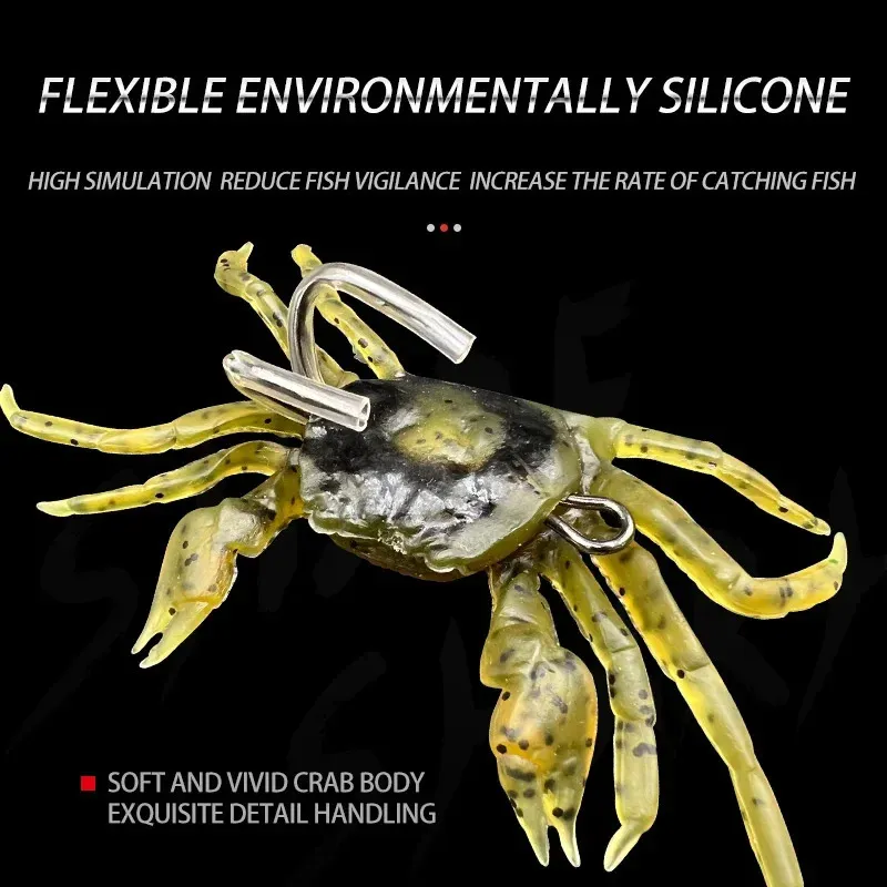 3d fishing crab lures Savage Gear TPE - Natural Peeler The Savage Gear TC 3 x Artificial Simulation Soft