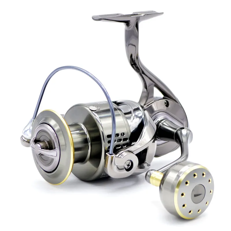 Ultra Smooth 9+1 Ball Bearings Saltwater Spinning Reel - Machined Aluminum  Body and Spool - Powerful Casting Fishing Reel