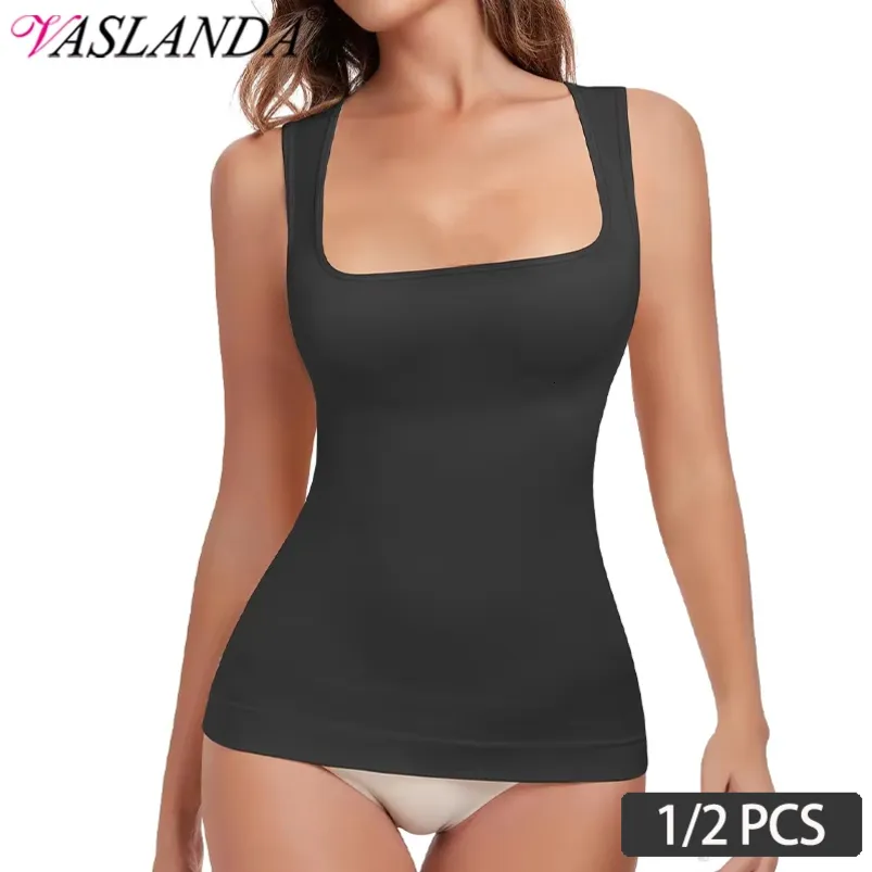 UK Women Camisoles With Built in Bra Tummy Control Compression Tank Tops Shaper | UK