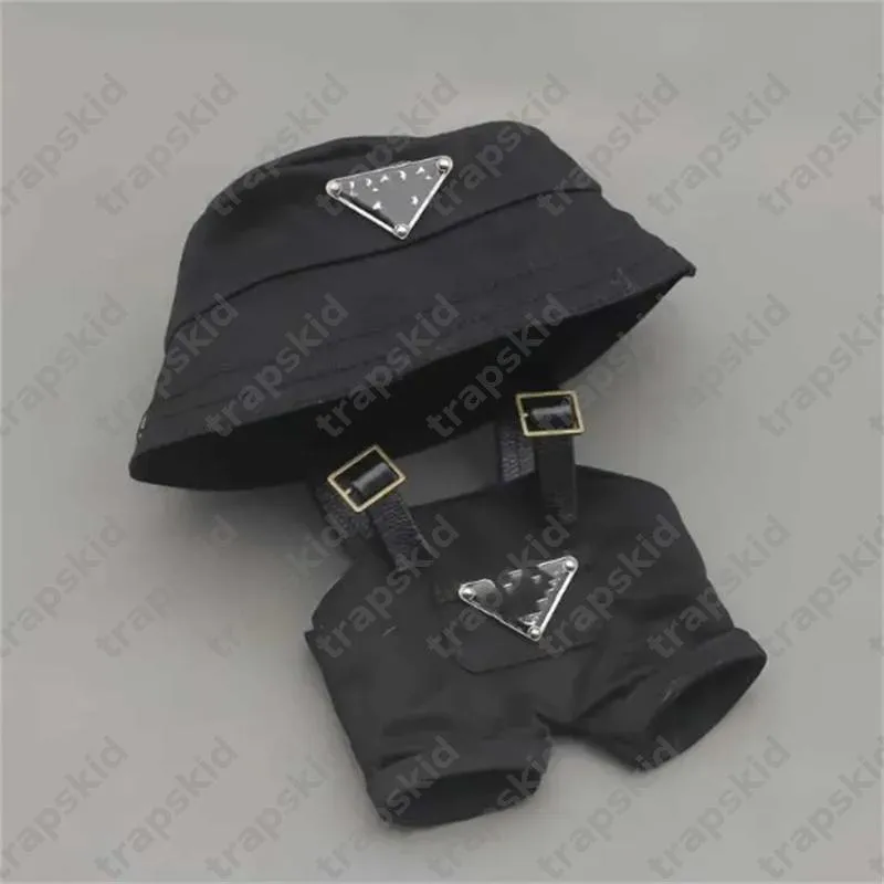 Completo 3 Pezzi Per Bambola La Bubu Fatto A Mano – Marrone Con Cappello Con Fori, Top In Pizzo E Tuta – Adatto A Bambole 14-17 Cm