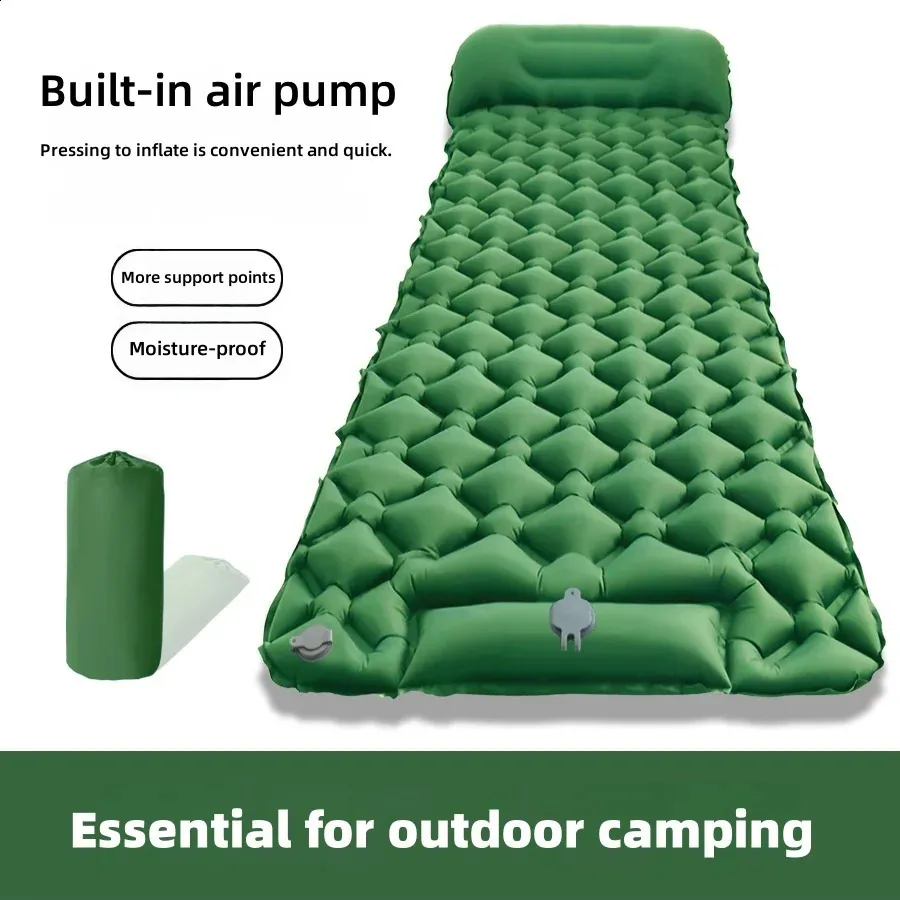 Inflatable Protection Mat 250918 Portable Inflatable Camping Pads Lightweight Waterproof Sleeping ...