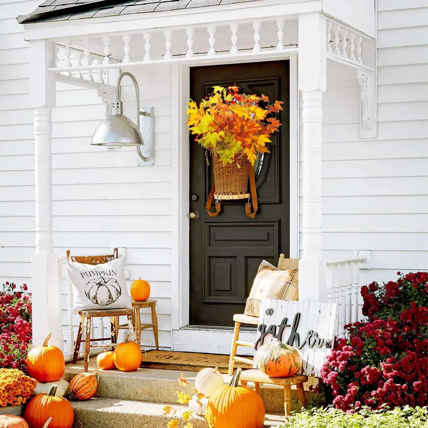 INGJIA 250 Pezzi Foglie Autunnali Decorative Decorazioni Autunnali Foglie Autunnali Decorazioni Autunnali per la casa Foglie Foglie finte Autunnali Decorazioni Autunno Autunno