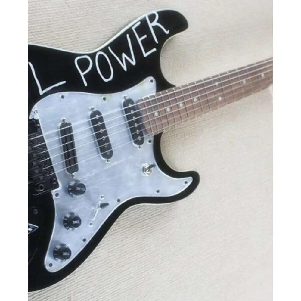 ギター Soul Power Instruments LS-2 TK mod Tom Morello Soul Power Black Aerodyne Electric Guitar From