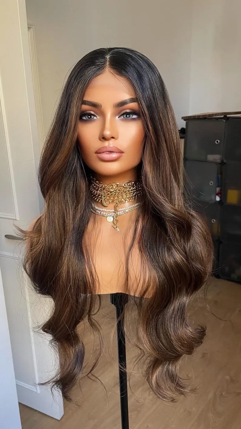 Peruvian Human Hair Highlight Brown Blonde Body Wave Lace Front Wig – 61% OFF Review & Price Drop