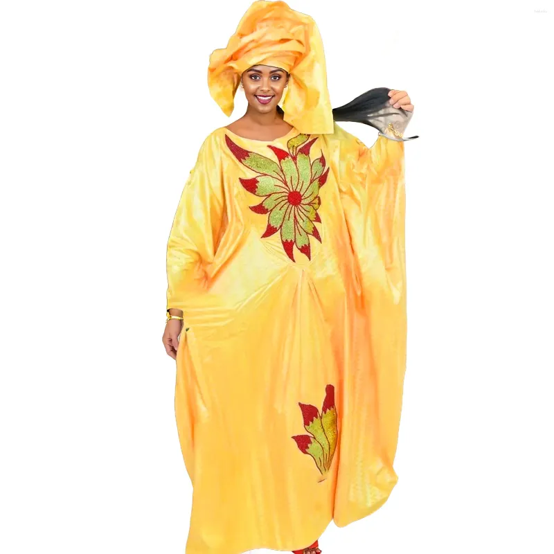 Ethnic Embroidered African Dresses For Women Pullover Pink Gold Polyester Dashiki Ethnic Embroidered African Dresses For Women Pullover Pink Gold Polyester Dashiki