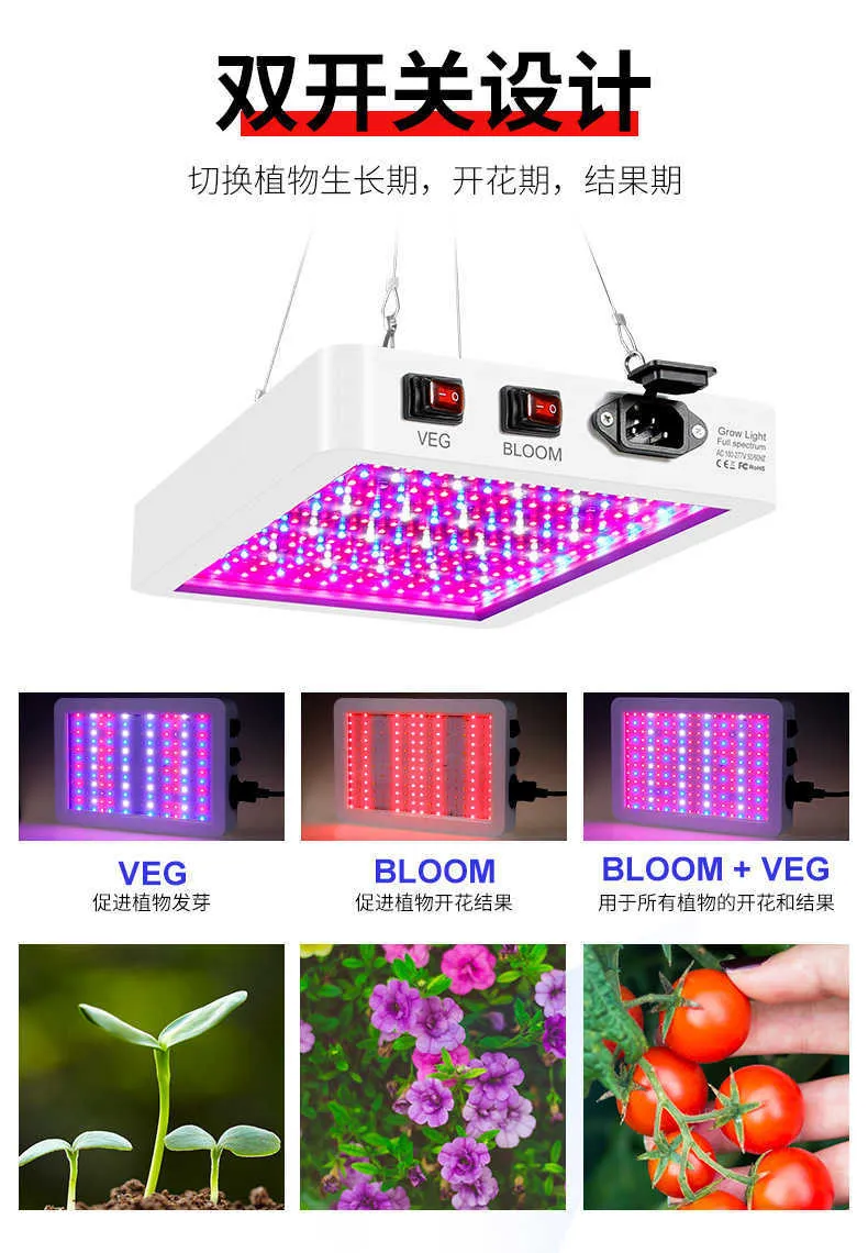 New LED Grow Light Full Spectrum Phyto Grow Lamp Bulb for Indoor Tent ...