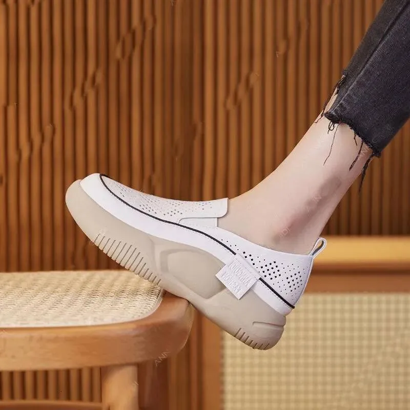 Women Platform Casual Slip On Shoes Fashion Ladies Chaussure Soft-soled Femme Loafers Woman Sneakers Ddmysaturn_desvips.com
