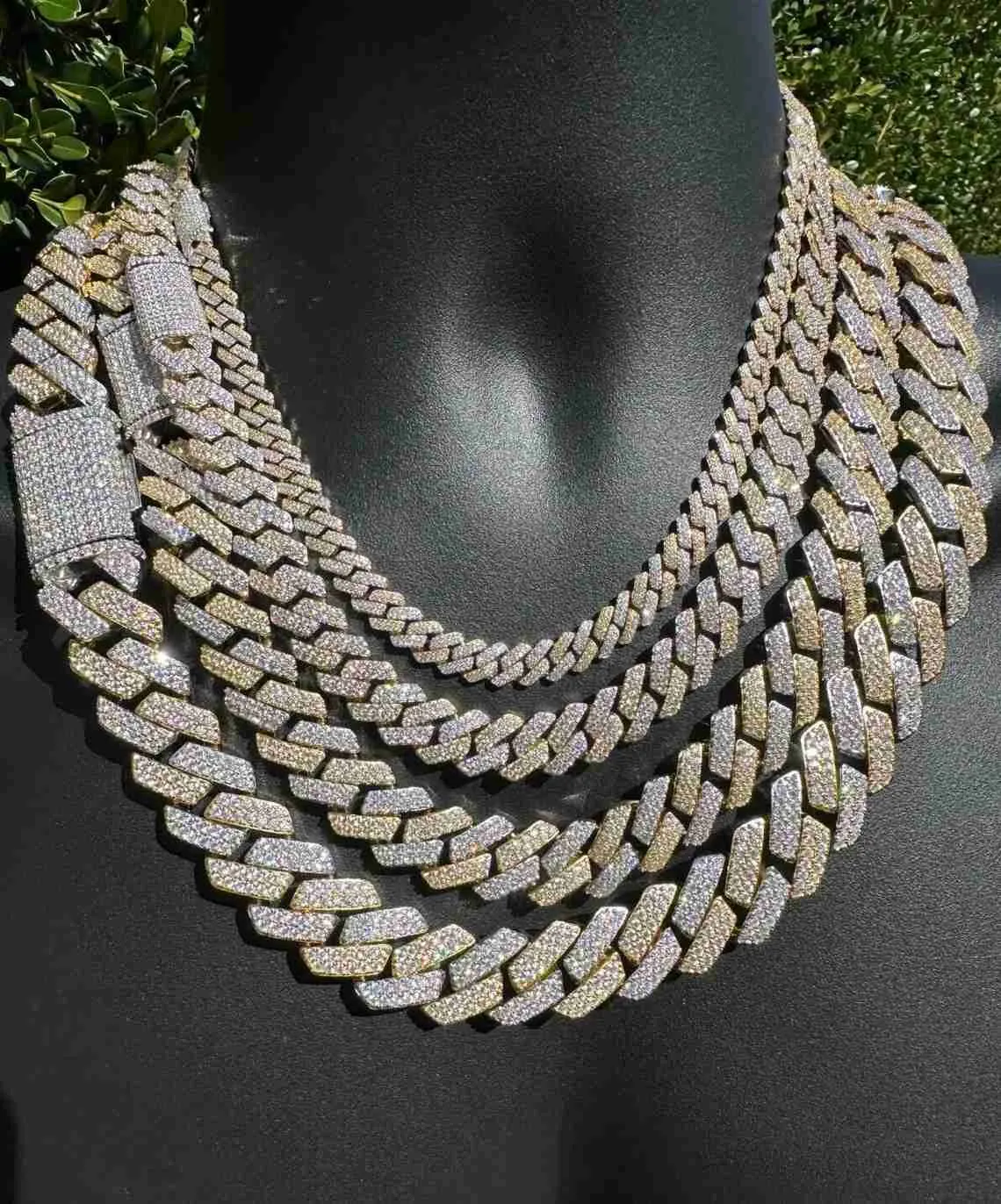 Two Tone Hip Hop Prong Chain | ヤマダウェブコム