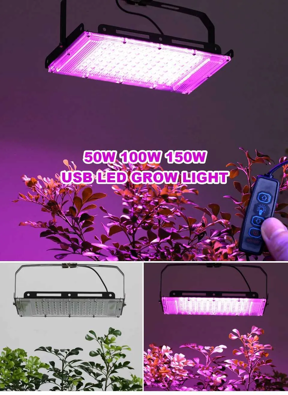Full Spectrum LED Grow Light PhytoLamp for Plants, Tent, Flower ...