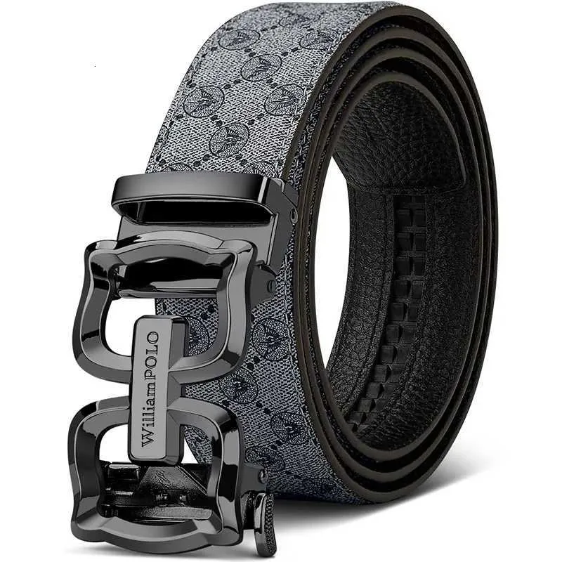 Cintura Uomo In Similpelle Con Fibbia Automatica - Stile Classico, Ideale Per Regalo - 2