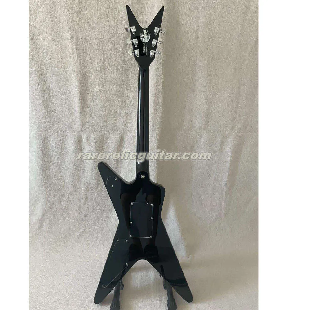 Rare Translucent Black Flame Dimebag Darrell Roots Electric Guitar