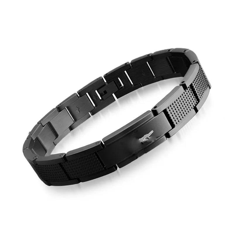 Adjustable Crocodile Mens Stainless Steel Bracelets From