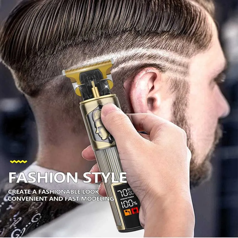 Maquina Afeitar Barba Corta Pelo Y Barba Profesional T9 Máquina De