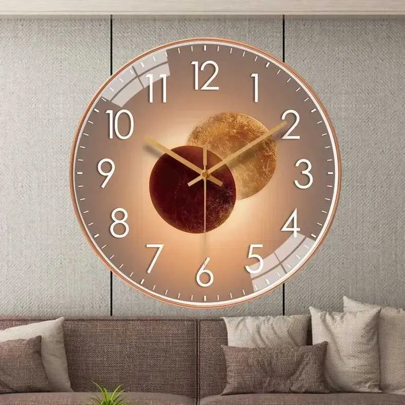Orologio Da Parete Silenzioso 30cm – Moderno Rosso Per Soggiorno E Cucina