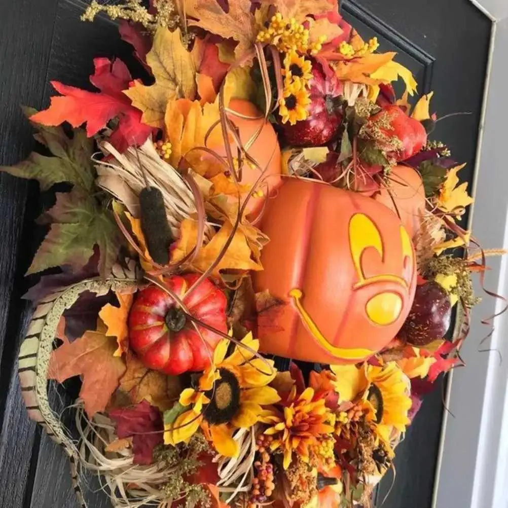 Set Di 2 Ghirlande Di Foglie Nere Halloween 1,7 M - Rami Artificiali Con Foglie Di Rosa Nera Per Decorazione Autunnale - 5