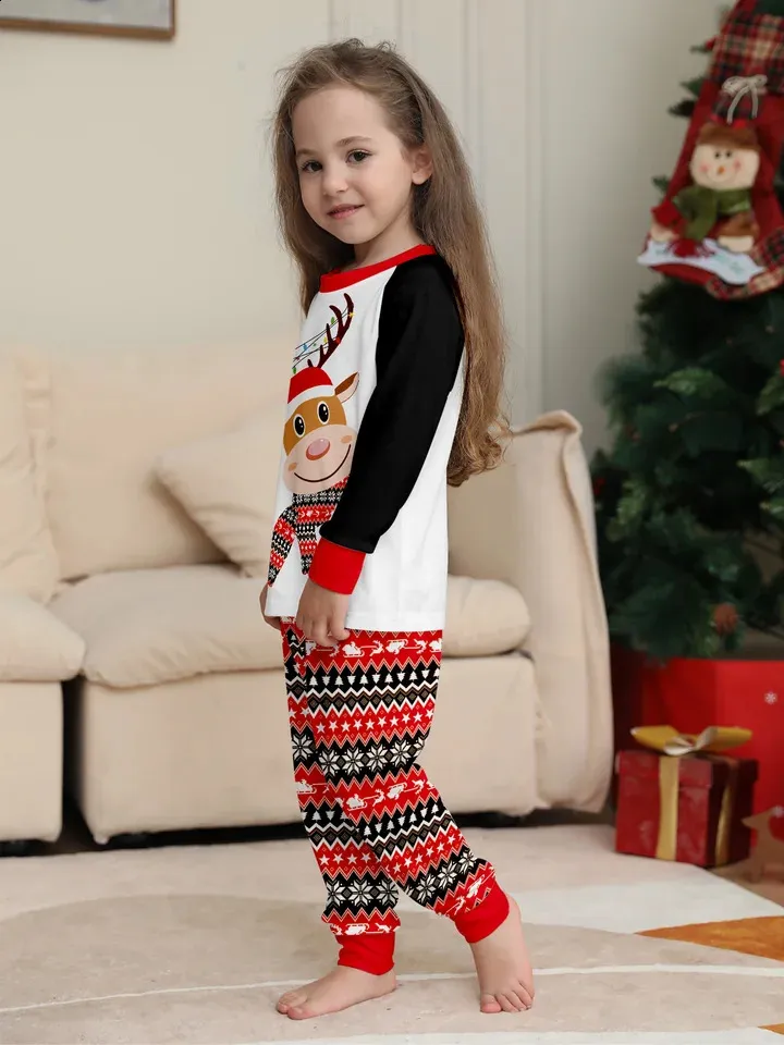 Pigiama di Natale con renna, Tartan Check - The Christmas Fabric