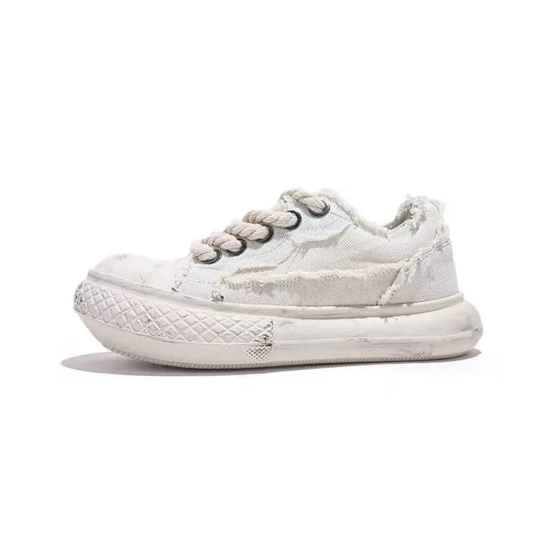 Jifffly Men's Thick-Soled Canvas Men 2025 New Vintage Style For Couples; Trendy Andro Sports Shoes_voghion.com