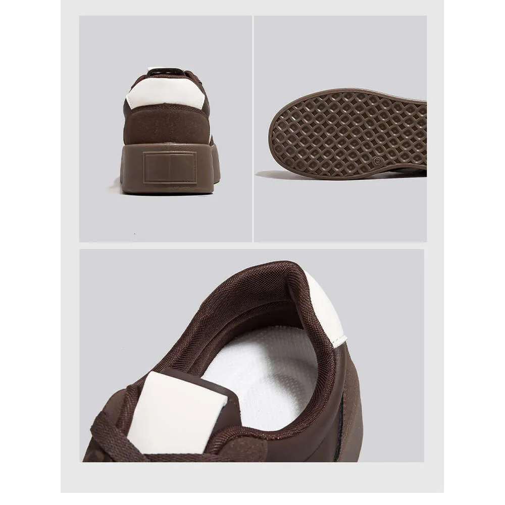 Women's Designer Golf Trainers White Versatile Thick-soled Shoes_voghion.com